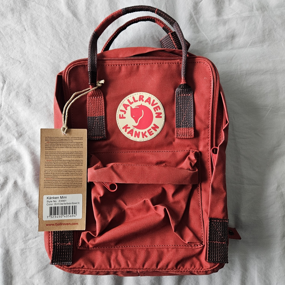 Rare color NWT Kånken Mini Red Backpack